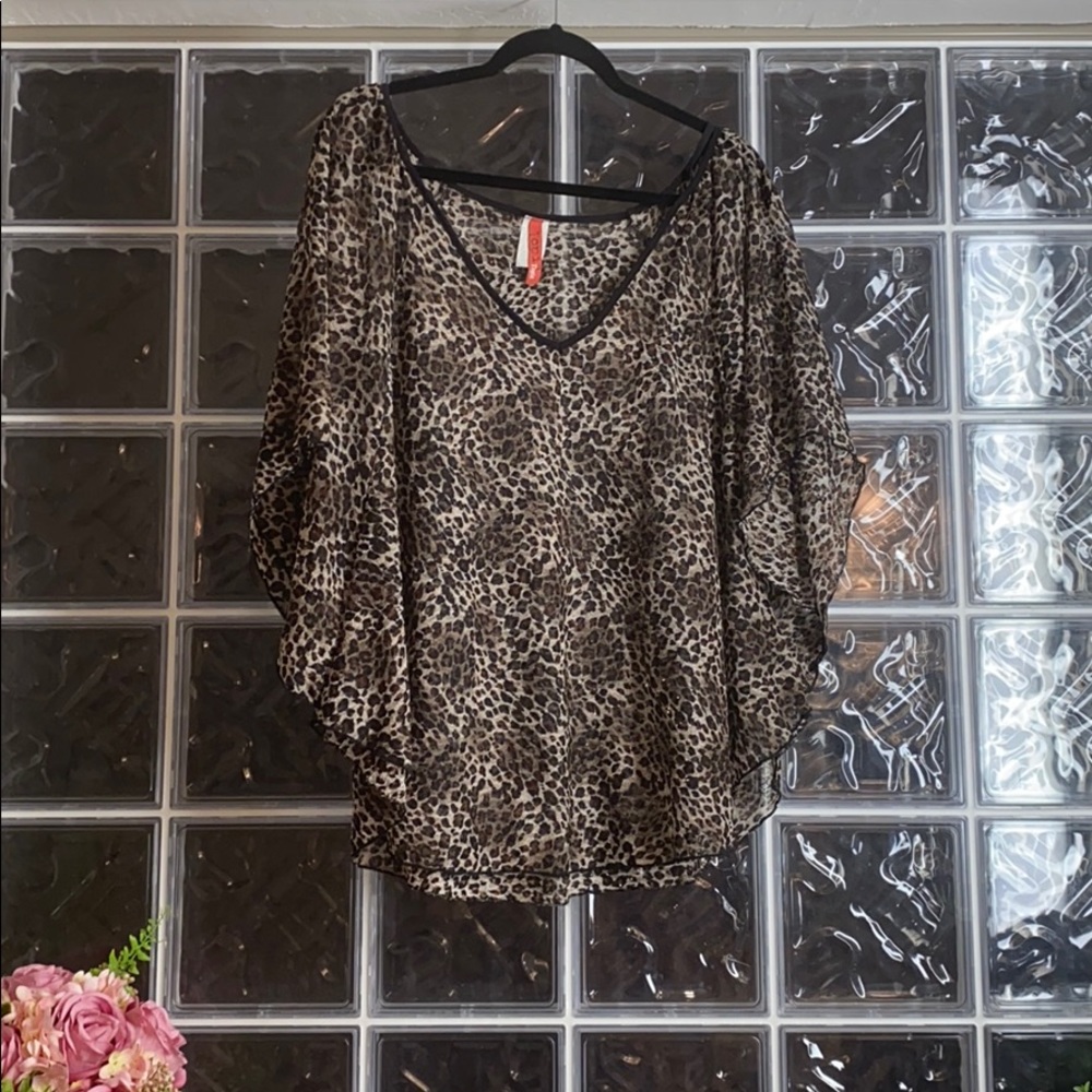 Lace Leopard Print shirt